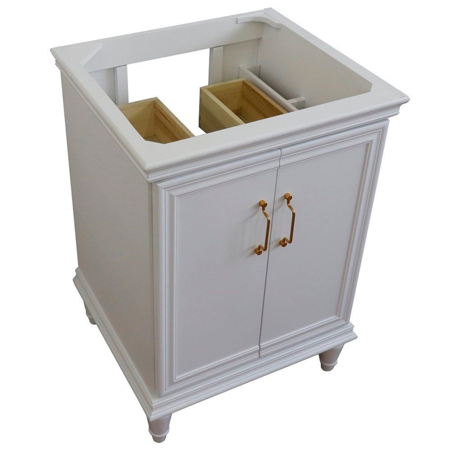 24" Single vanity in White finish cabinet only