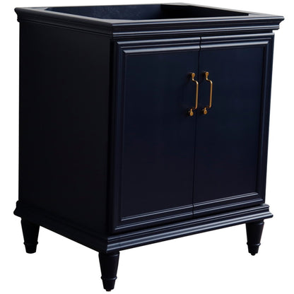 30" Single vanity in Blue finish cabinet only