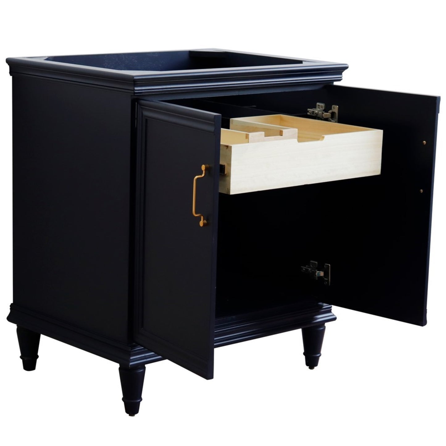 30" Single vanity in Blue finish cabinet only