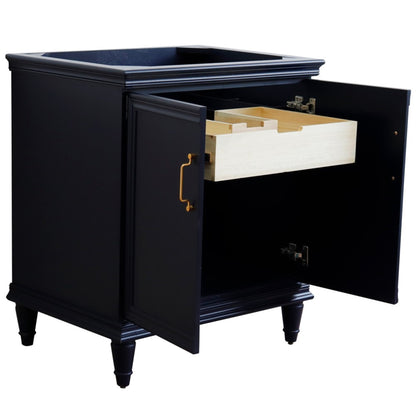 30" Single vanity in Blue finish cabinet only