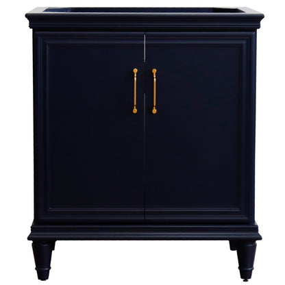 30" Single vanity in Blue finish cabinet only