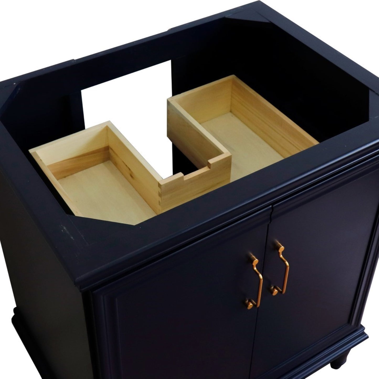 30" Single vanity in Blue finish cabinet only