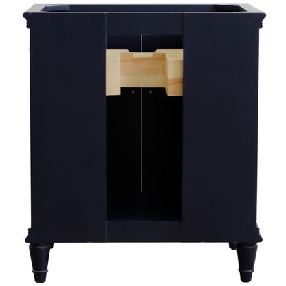30" Single vanity in Blue finish cabinet only
