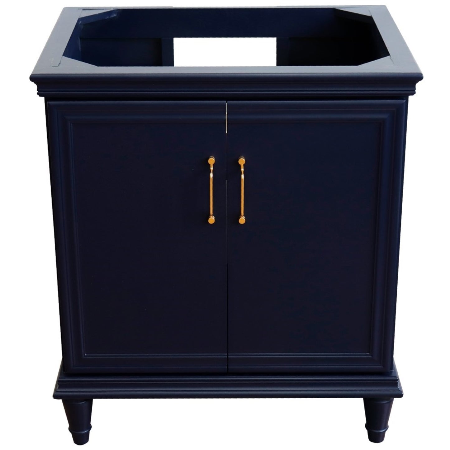 30" Single vanity in Blue finish cabinet only
