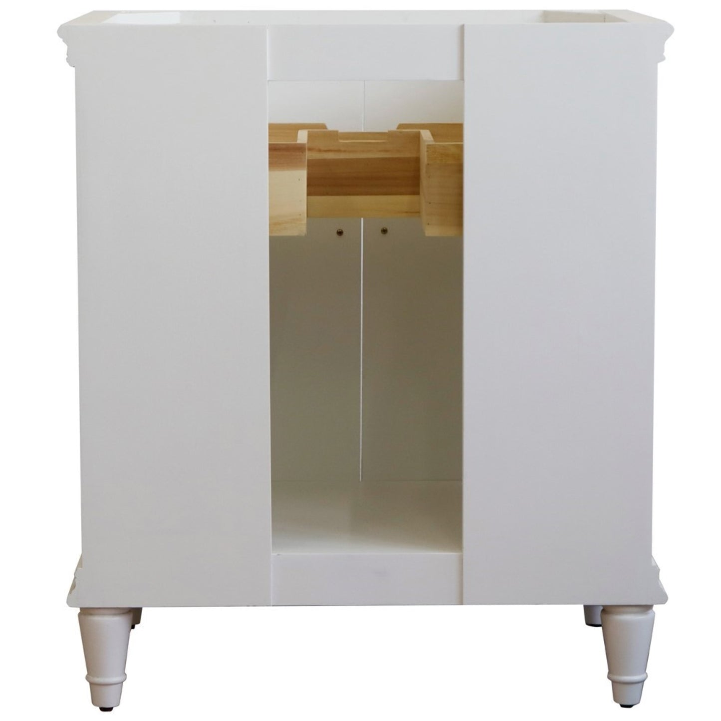 30" Single vanity in White finish cabinet only
