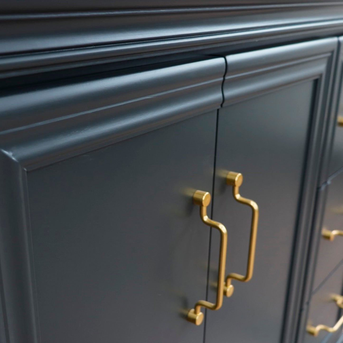 36" Single vanity in Dark Gray finish left door cabinet only
