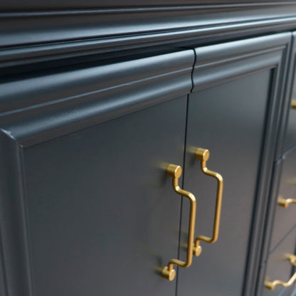 36" Single vanity in Dark Gray finish left door cabinet only