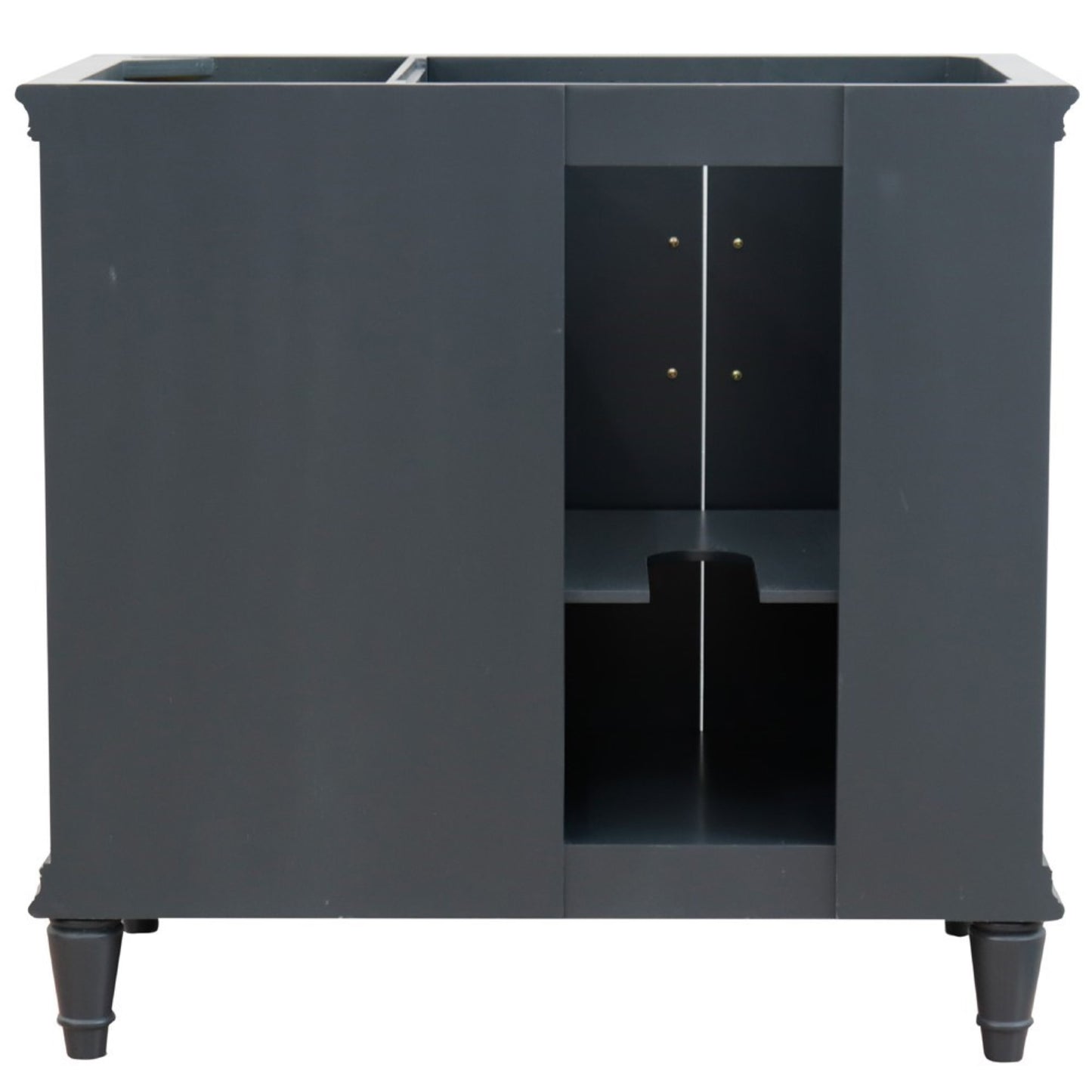 36" Single vanity in Dark Gray finish left door cabinet only