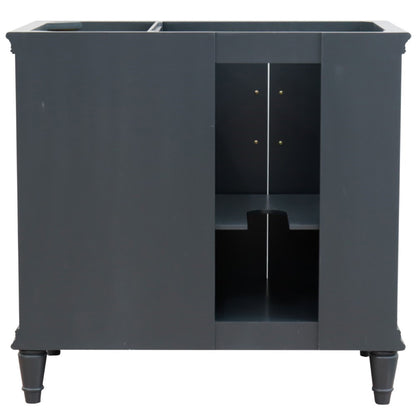 36" Single vanity in Dark Gray finish left door cabinet only
