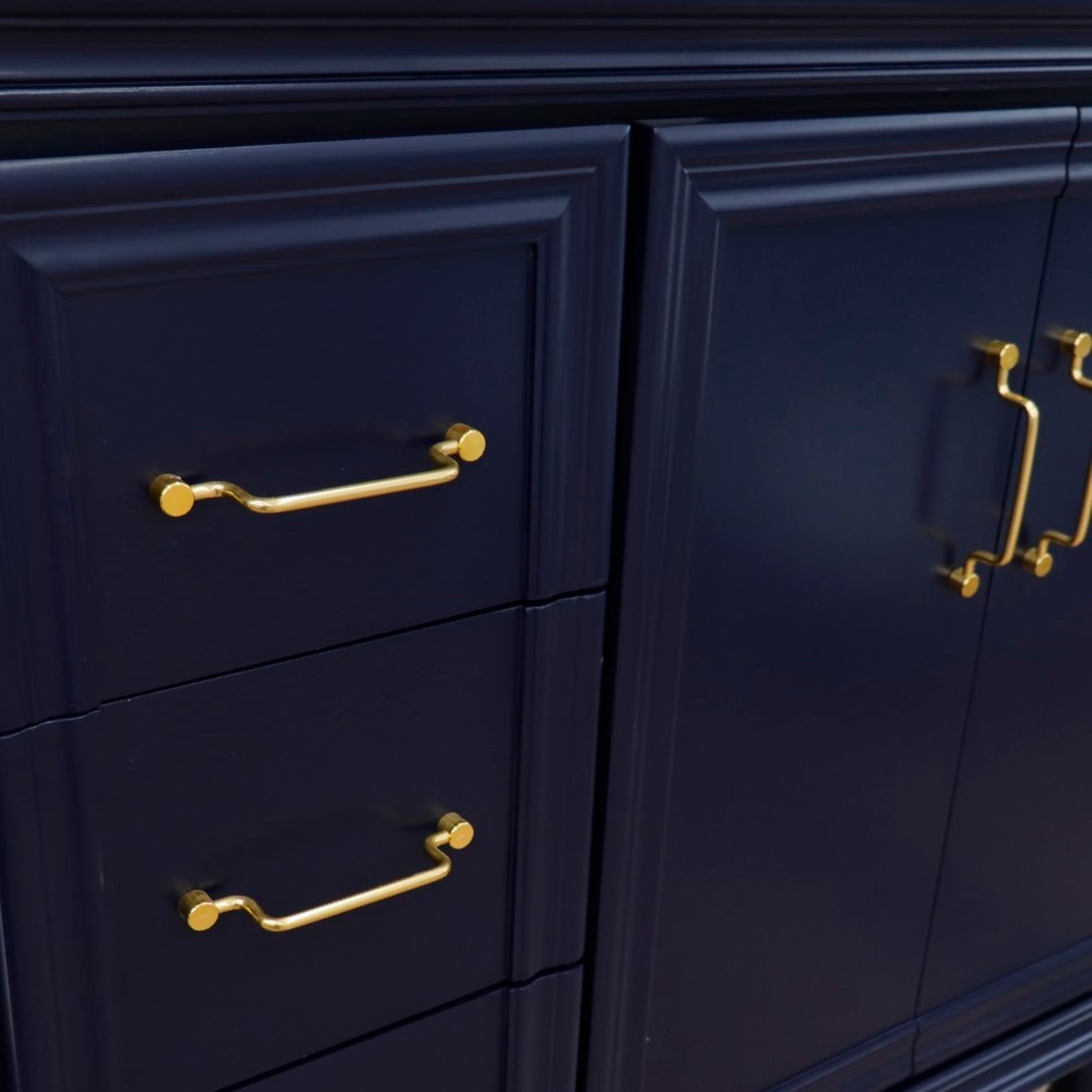 36" Single vanity in Blue finish right door cabinet only