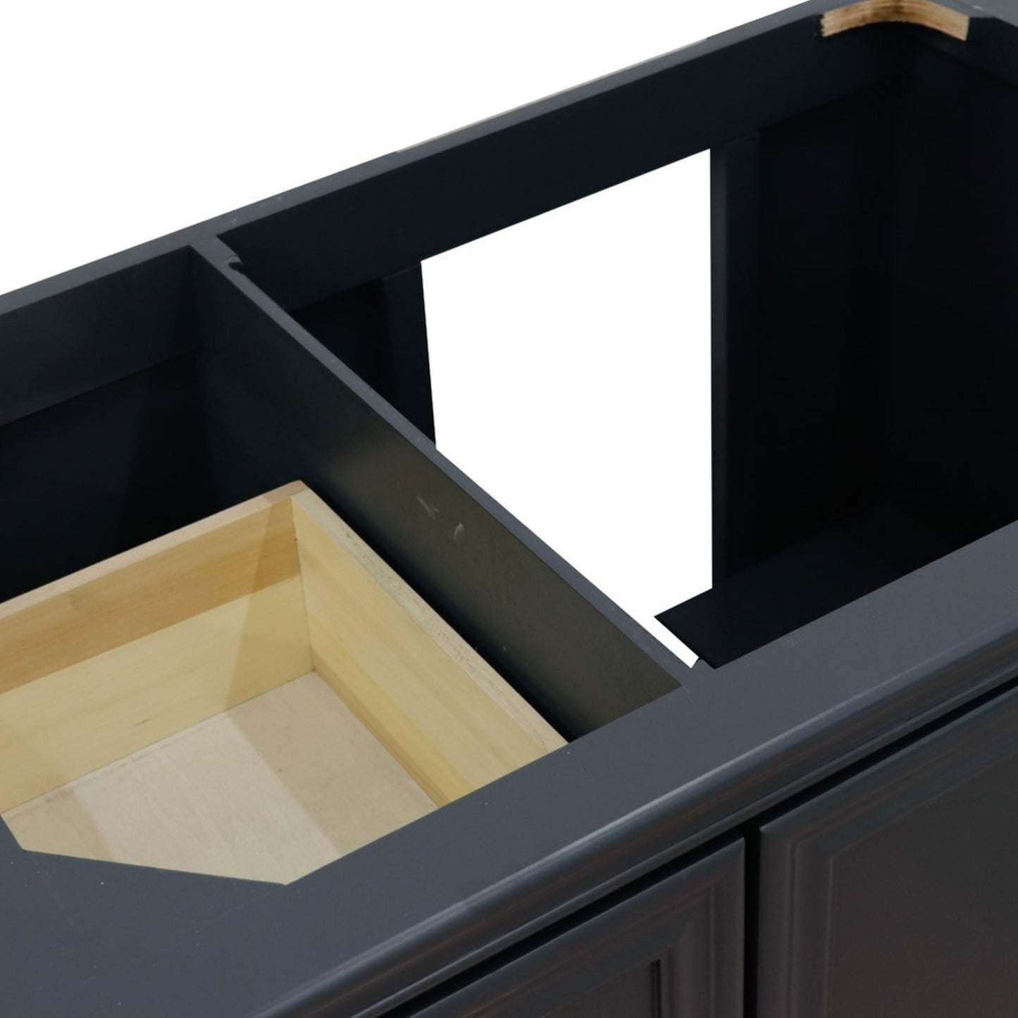 36" Single vanity in Dark Gray finish right door cabinet only