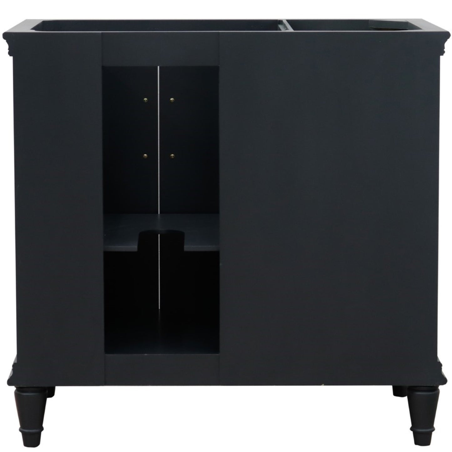 36" Single vanity in Dark Gray finish right door cabinet only
