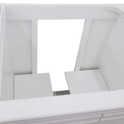 36" Single vanity in White finish right door cabinet only
