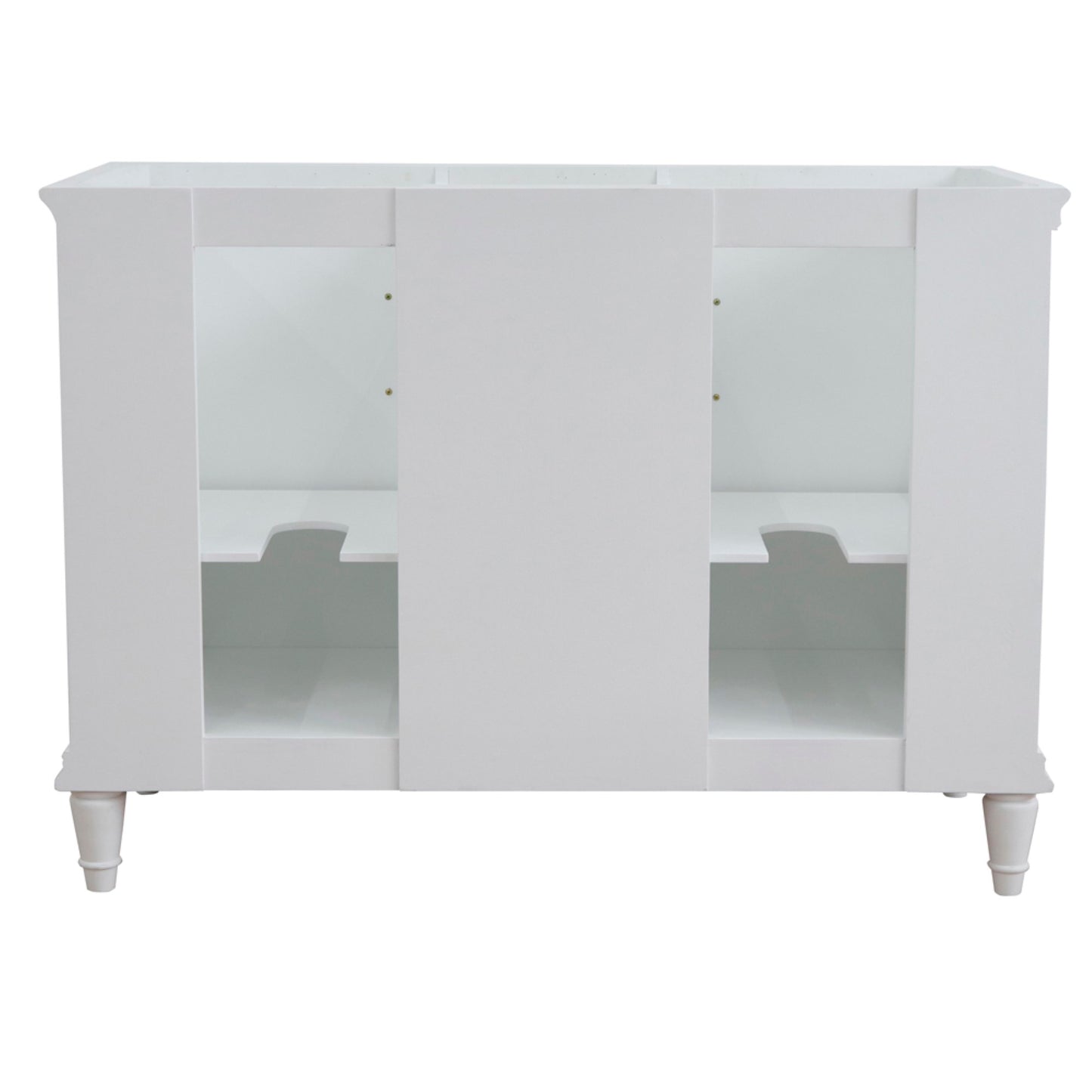 48" Double vanity in White finish cabinet only
