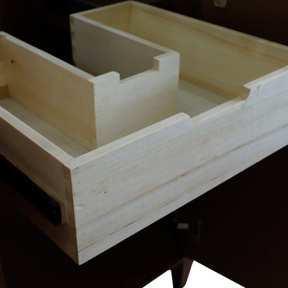 24" Single sink vanity in Walnut finish cabinet only