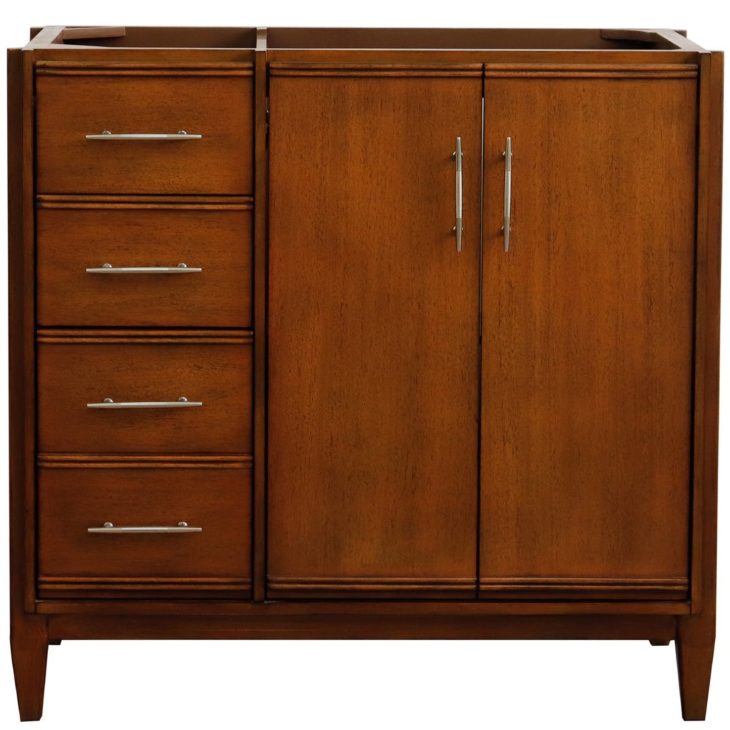36" Single sink vanity in Walnut finish Right door Cabinet only