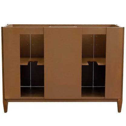 48" Double sink vanity in Walnut finish cabinet only