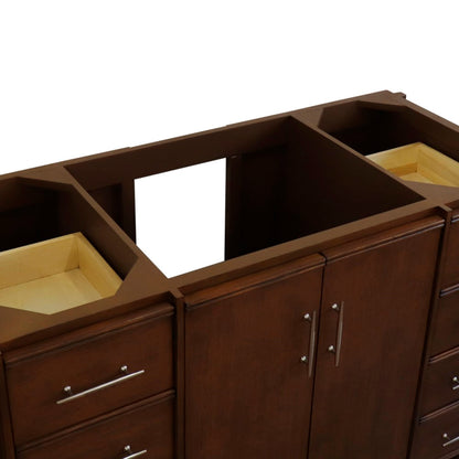 48" Single sink vanity in Walnut finish cabinet only