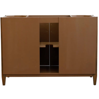 48" Single sink vanity in Walnut finish cabinet only