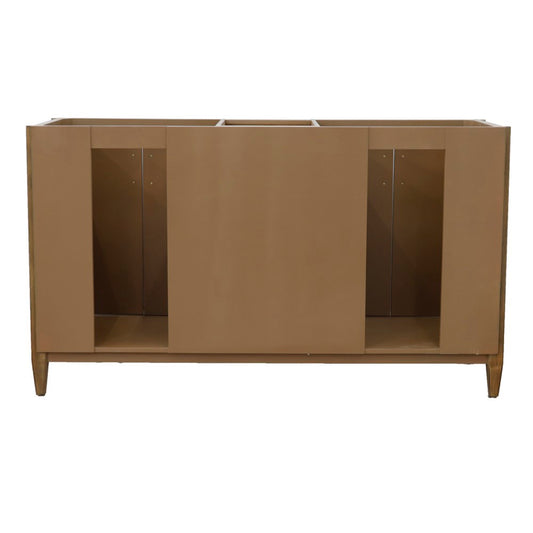 60" Double vanity in Walnut finish cabinet only