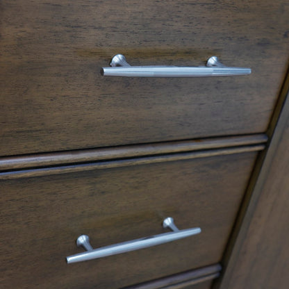 60" Double vanity in Walnut finish cabinet only
