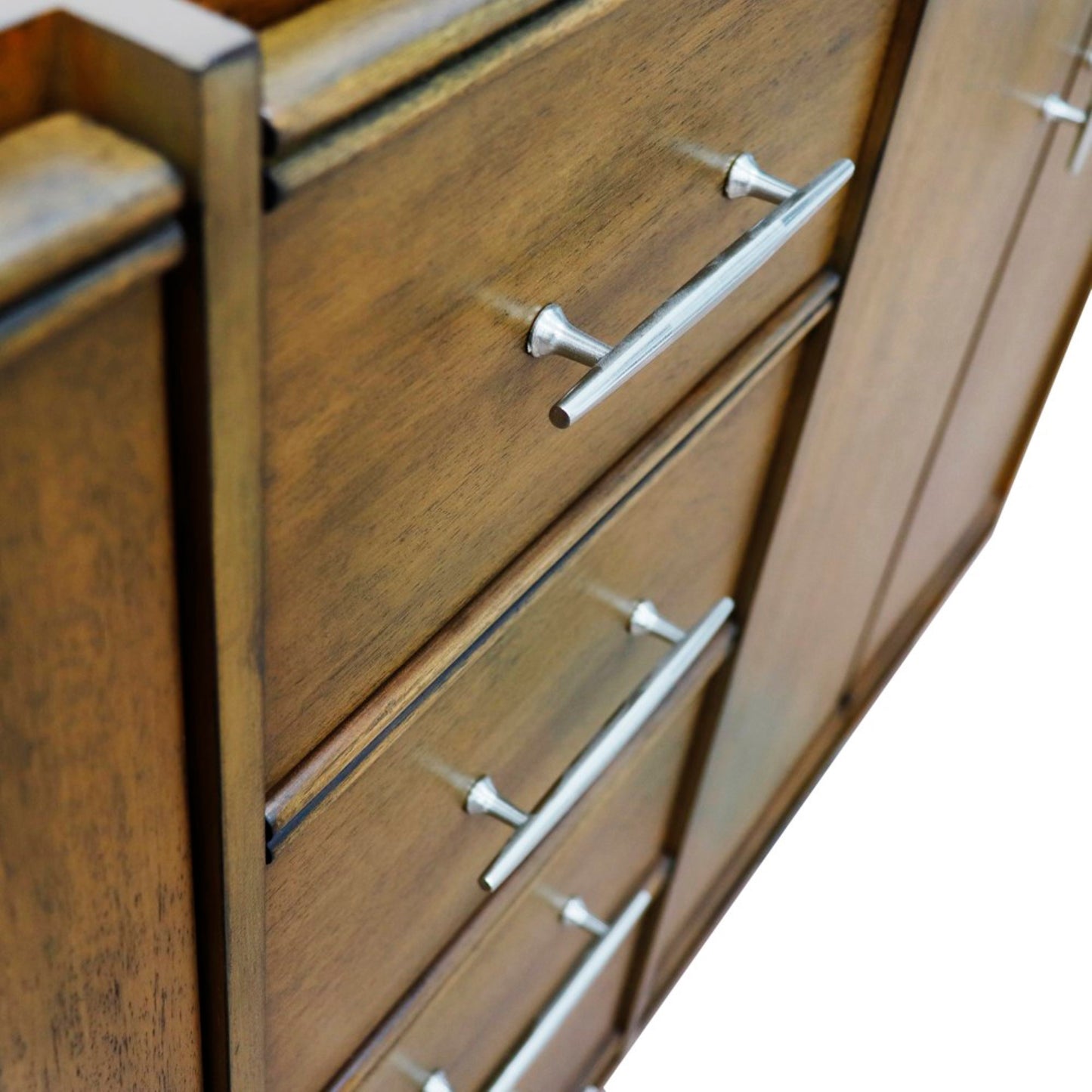 60" Double vanity in Walnut finish cabinet only