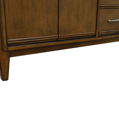 60" Double vanity in Walnut finish cabinet only