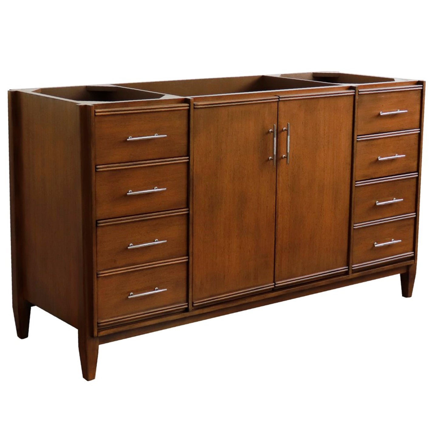 60" Single sink vanity in Walnut finish cabinet only