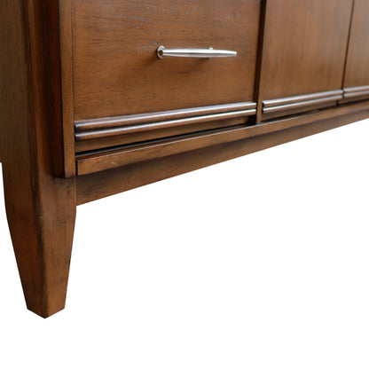 60" Single sink vanity in Walnut finish cabinet only