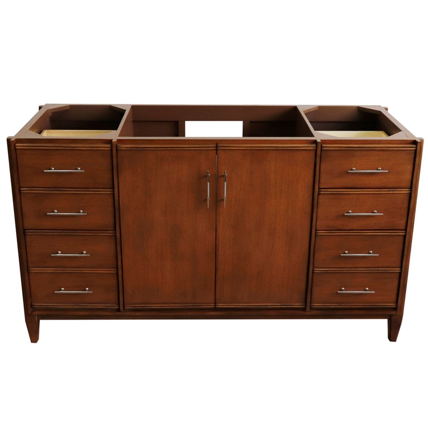 60" Single sink vanity in Walnut finish cabinet only