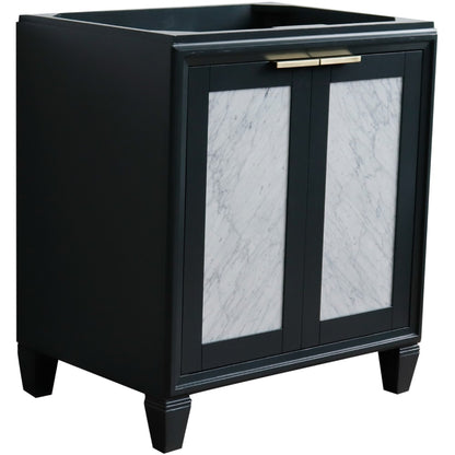 30" Single sink vanity in Dark Gray finish cabinet only