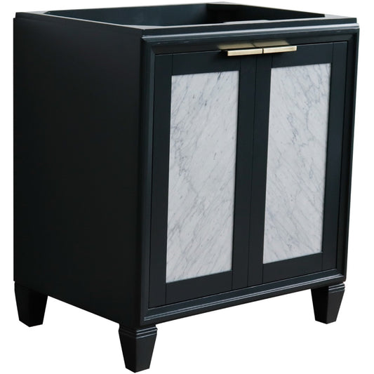 30" Single sink vanity in Dark Gray finish cabinet only