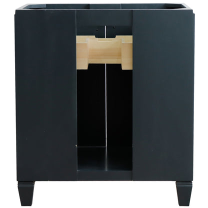 30" Single sink vanity in Dark Gray finish cabinet only