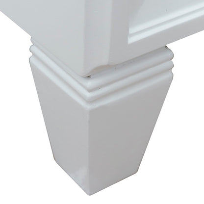 30" Single sink vanity in White finish cabinet only