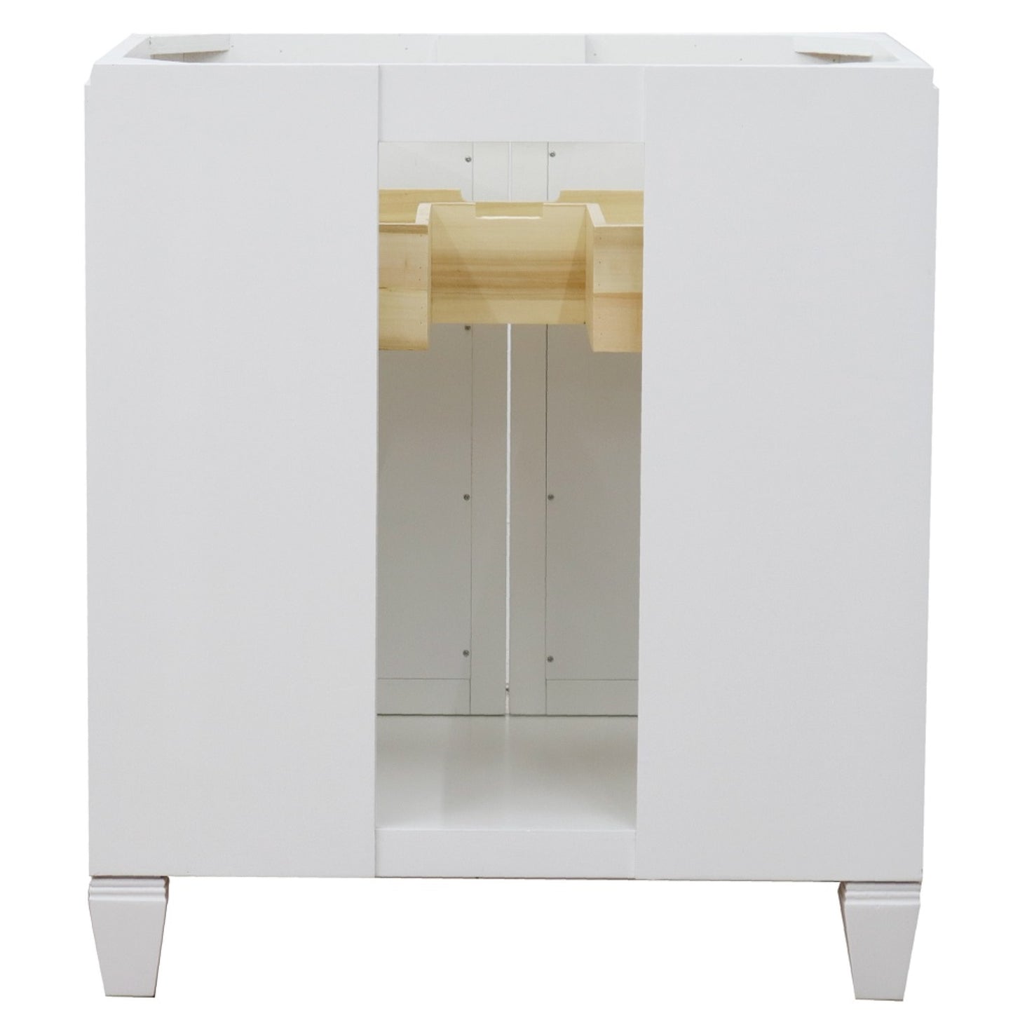 30" Single sink vanity in White finish cabinet only