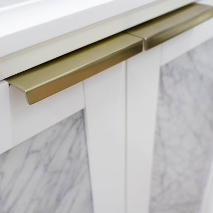 30" Single sink vanity in White finish cabinet only