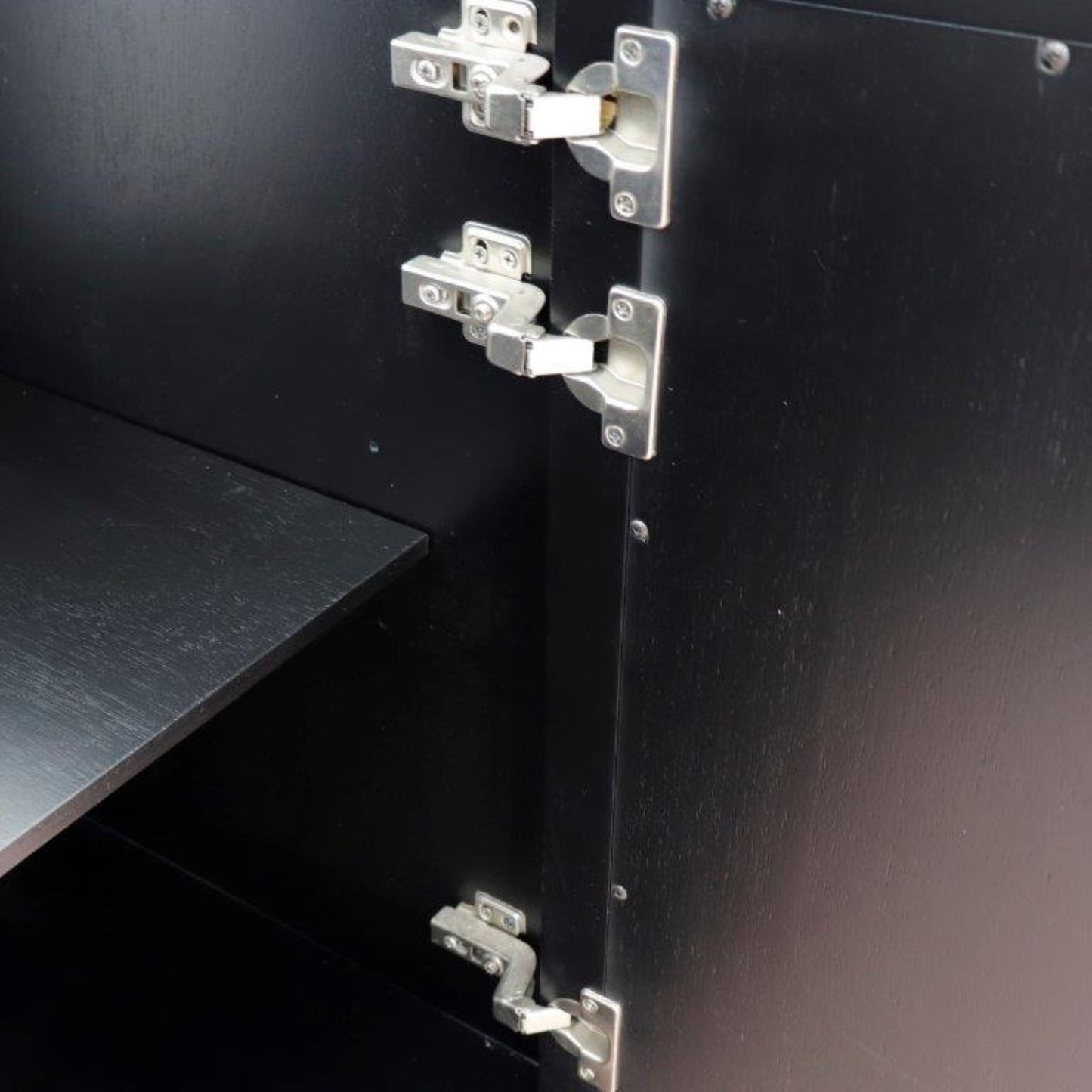 42" Single sink vanity in Black finish Left door Cabinet only