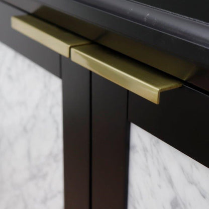 42" Single sink vanity in Black finish Left door Cabinet only