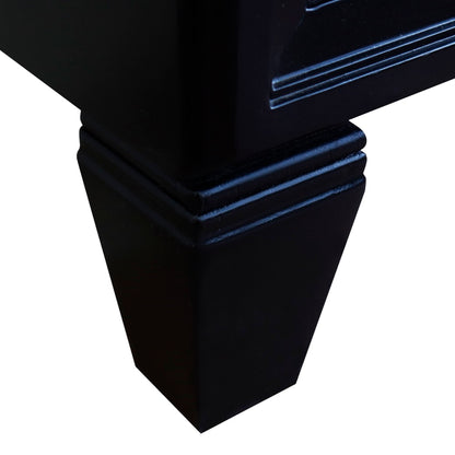 42" Single sink vanity in Black finish Left door Cabinet only