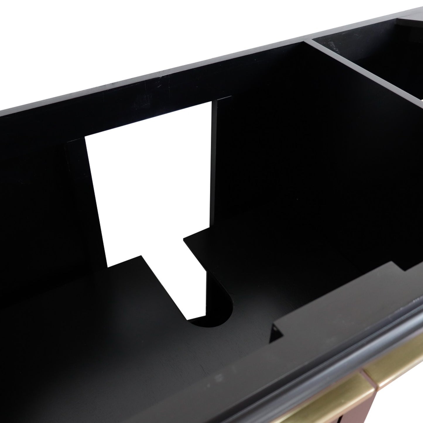 42" Single sink vanity in Black finish Left door Cabinet only