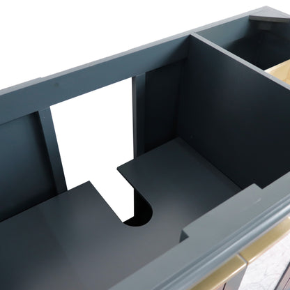 42" Single sink vanity in Dark Gray finish Left door Cabinet only