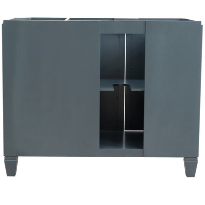 42" Single sink vanity in Dark Gray finish Left door Cabinet only