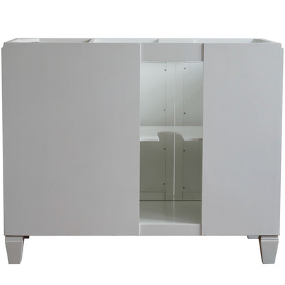 42" Single sink vanity in White finish Left door Cabinet only