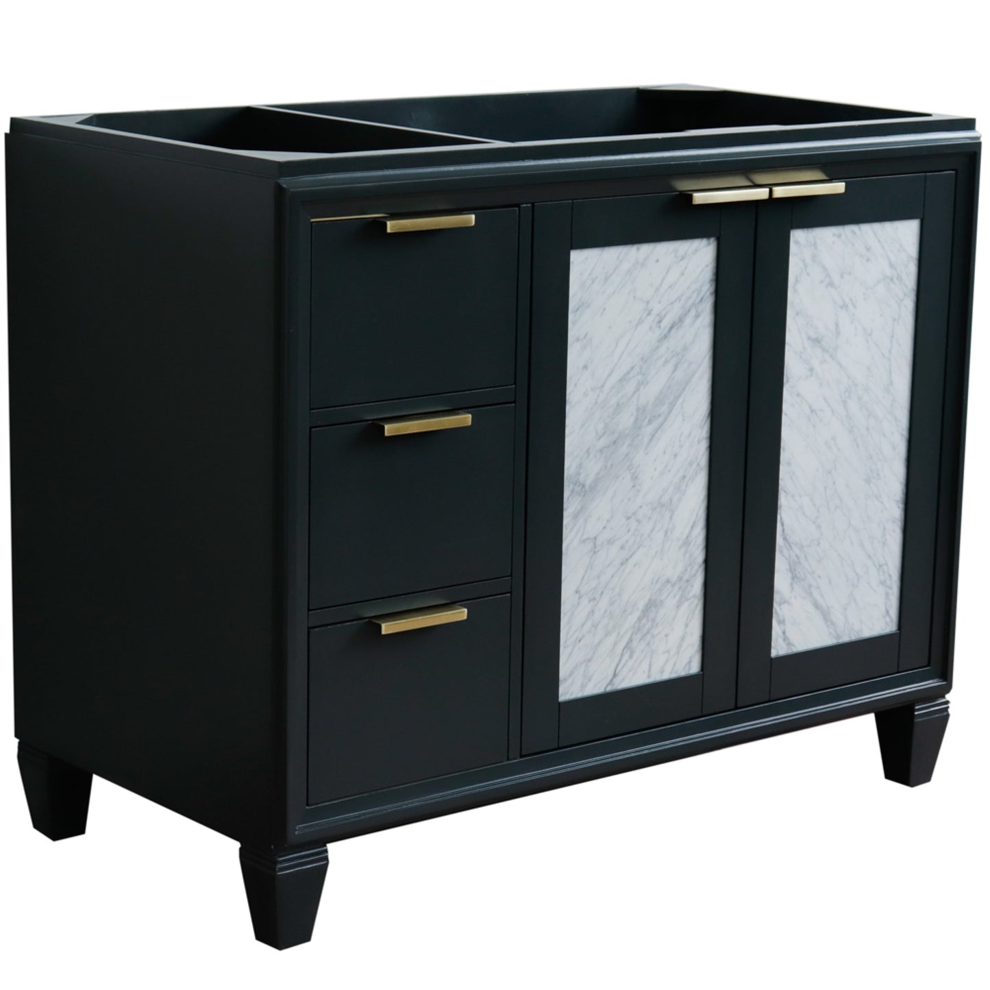 42" Single sink vanity in Dark Gray finish Right door Cabinet only