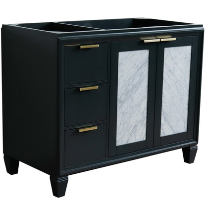 42" Single sink vanity in Dark Gray finish Right door Cabinet only