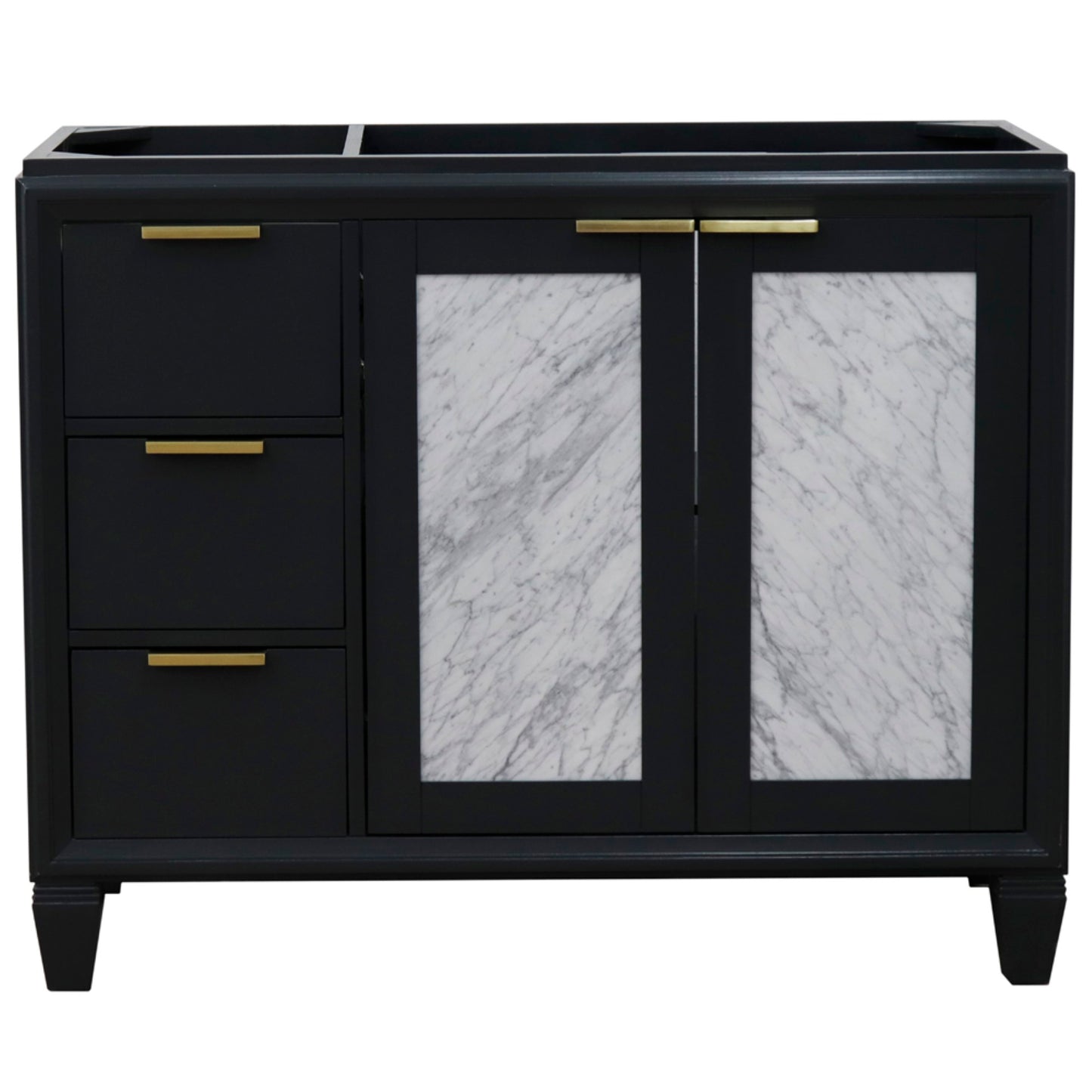 42" Single sink vanity in Dark Gray finish Right door Cabinet only
