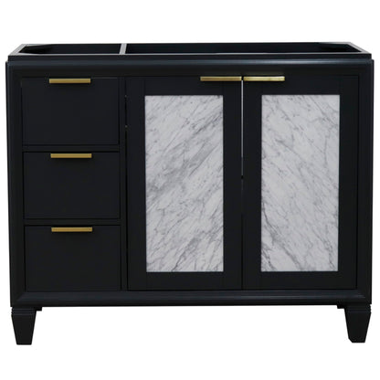 42" Single sink vanity in Dark Gray finish Right door Cabinet only