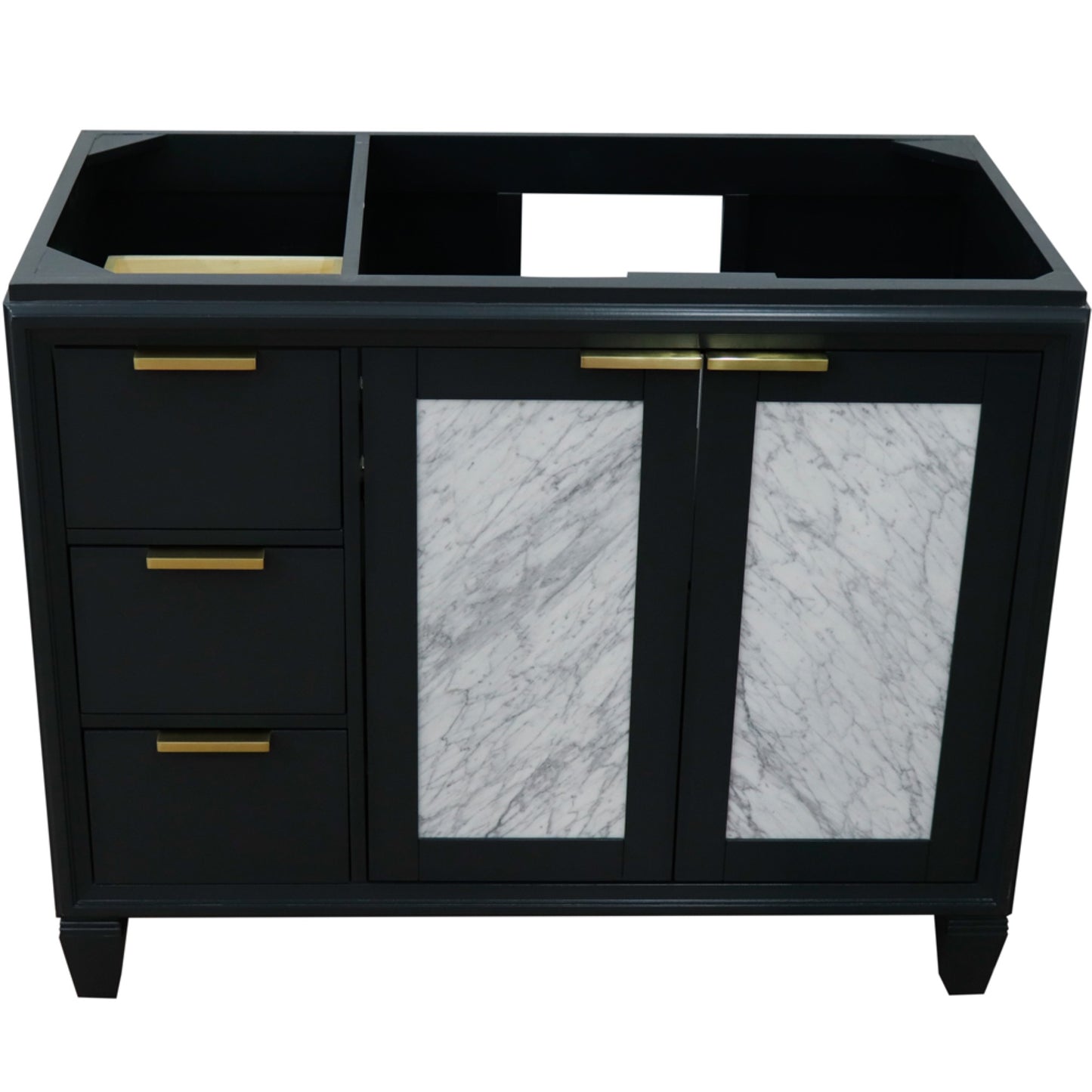 42" Single sink vanity in Dark Gray finish Right door Cabinet only