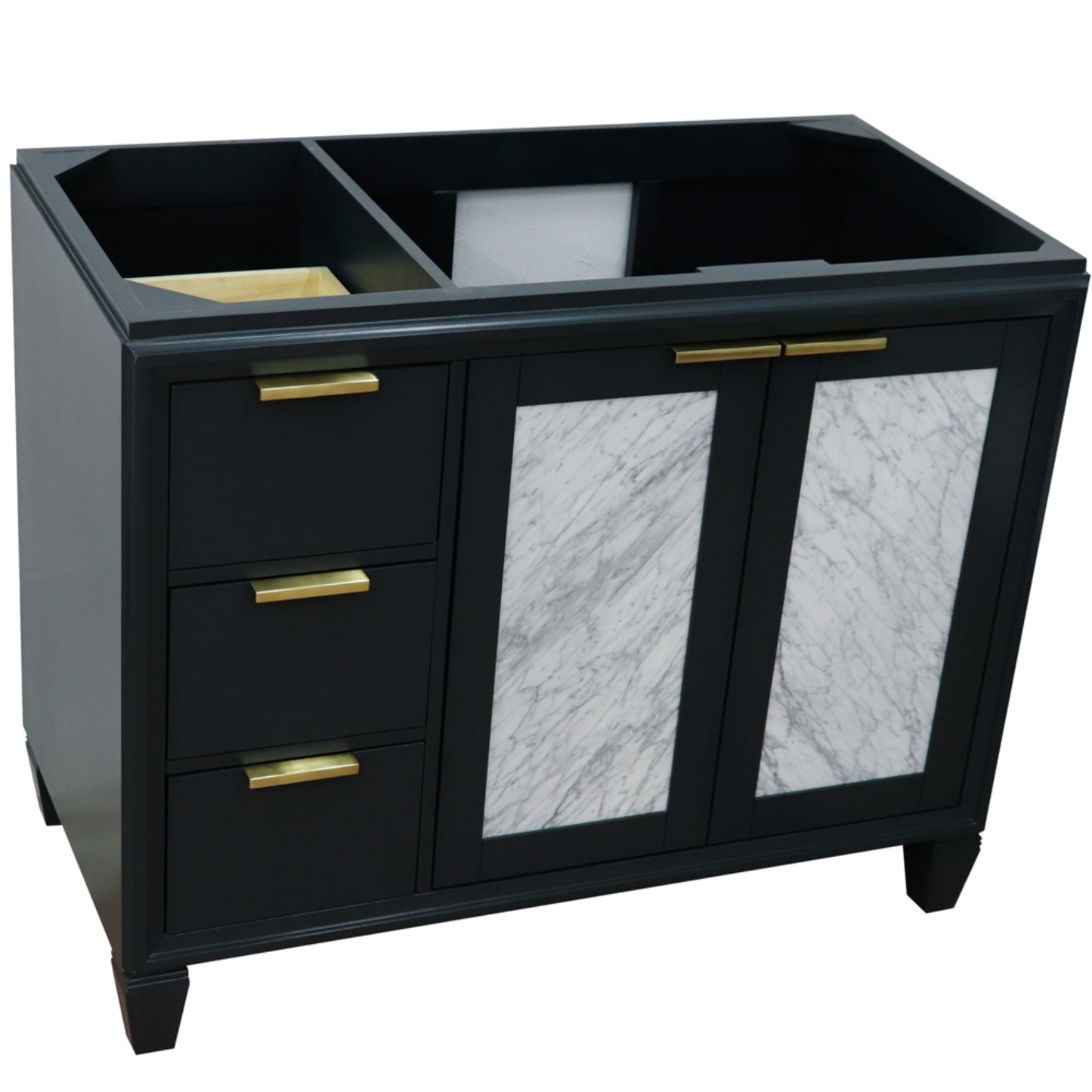 42" Single sink vanity in Dark Gray finish Right door Cabinet only