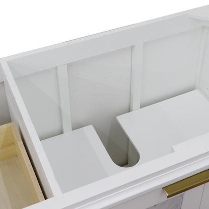 42" Single sink vanity in White finish Right door Cabinet only